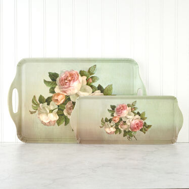 Antique Rose Large Handled Tray