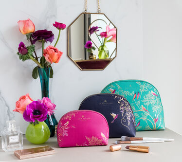 Sara Miller Chelsea Pink Small Cosmetic Bag