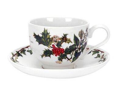 The Holly and The Ivy Teacup and Saucer Set The Holly and The Ivy Teacup and Saucer Set