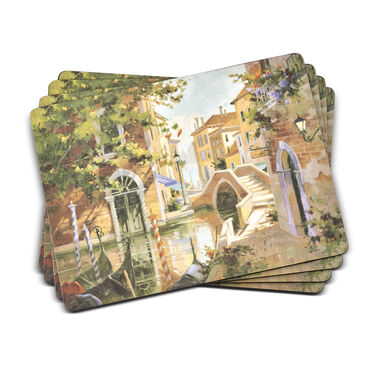 Venetian Scenes Placemats Set of 4 Venetian Scenes Placemats Set of 4