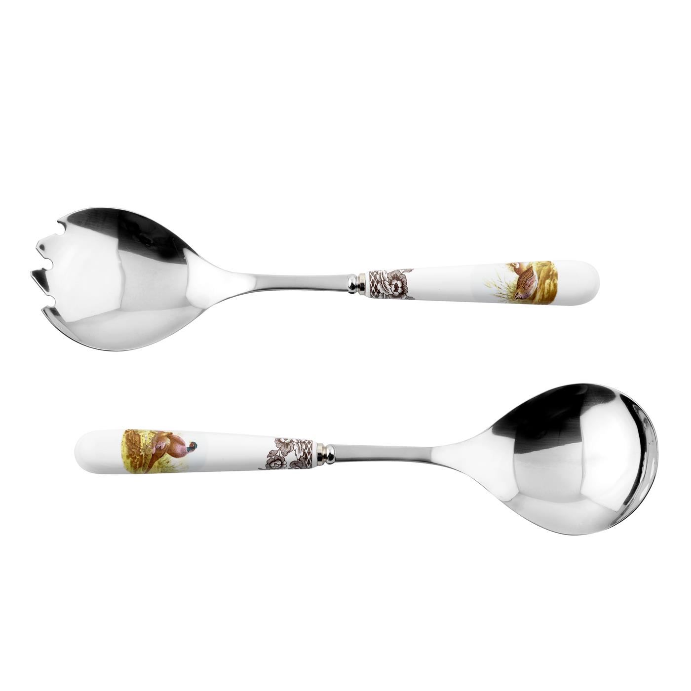 Woodland Set of 2 Salad Servers (Assorted Motifs) image number null