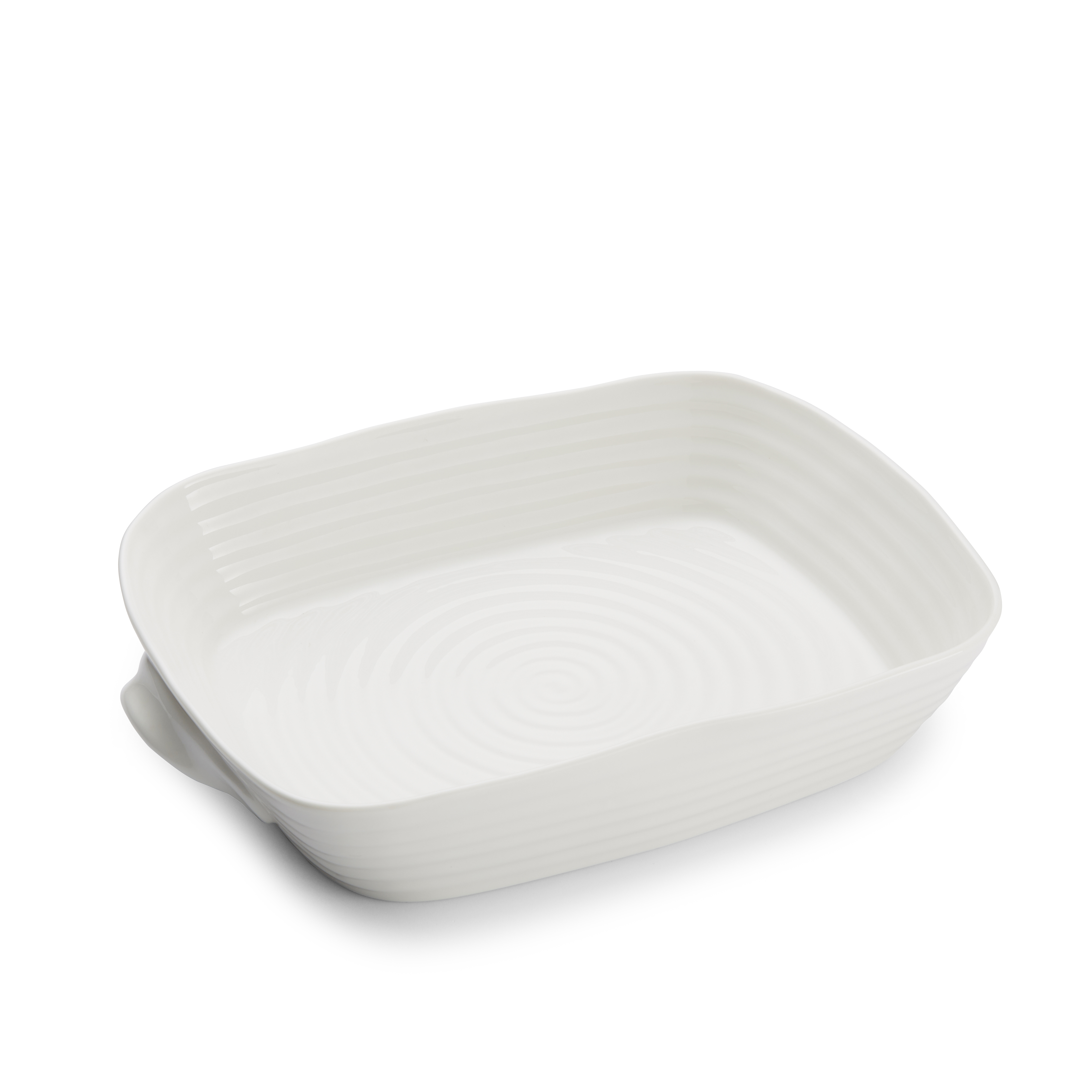 Sophie Conran White Medium Handled Rectangular Roasting Dish image number null