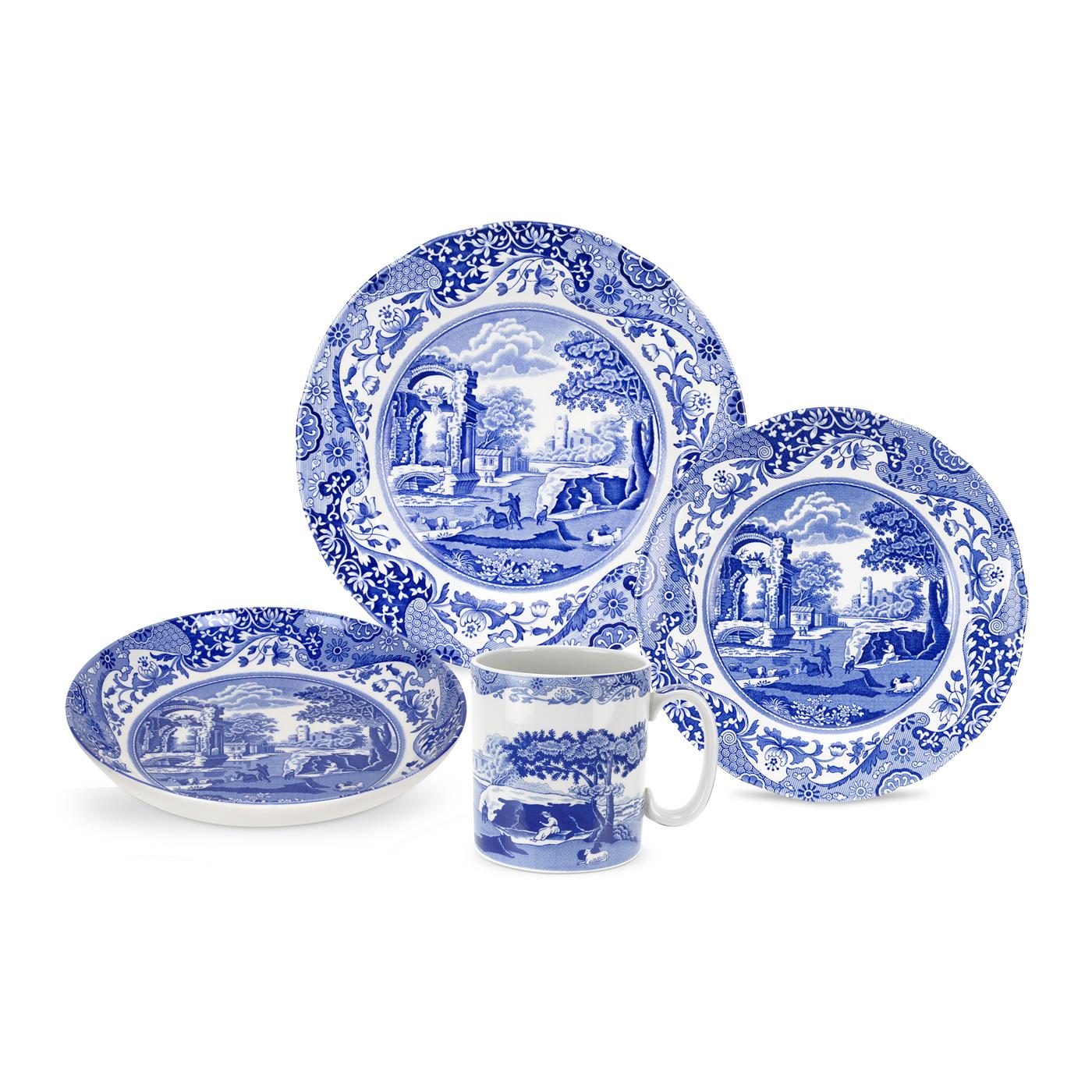 Blue Italian 16 Piece Set image number null