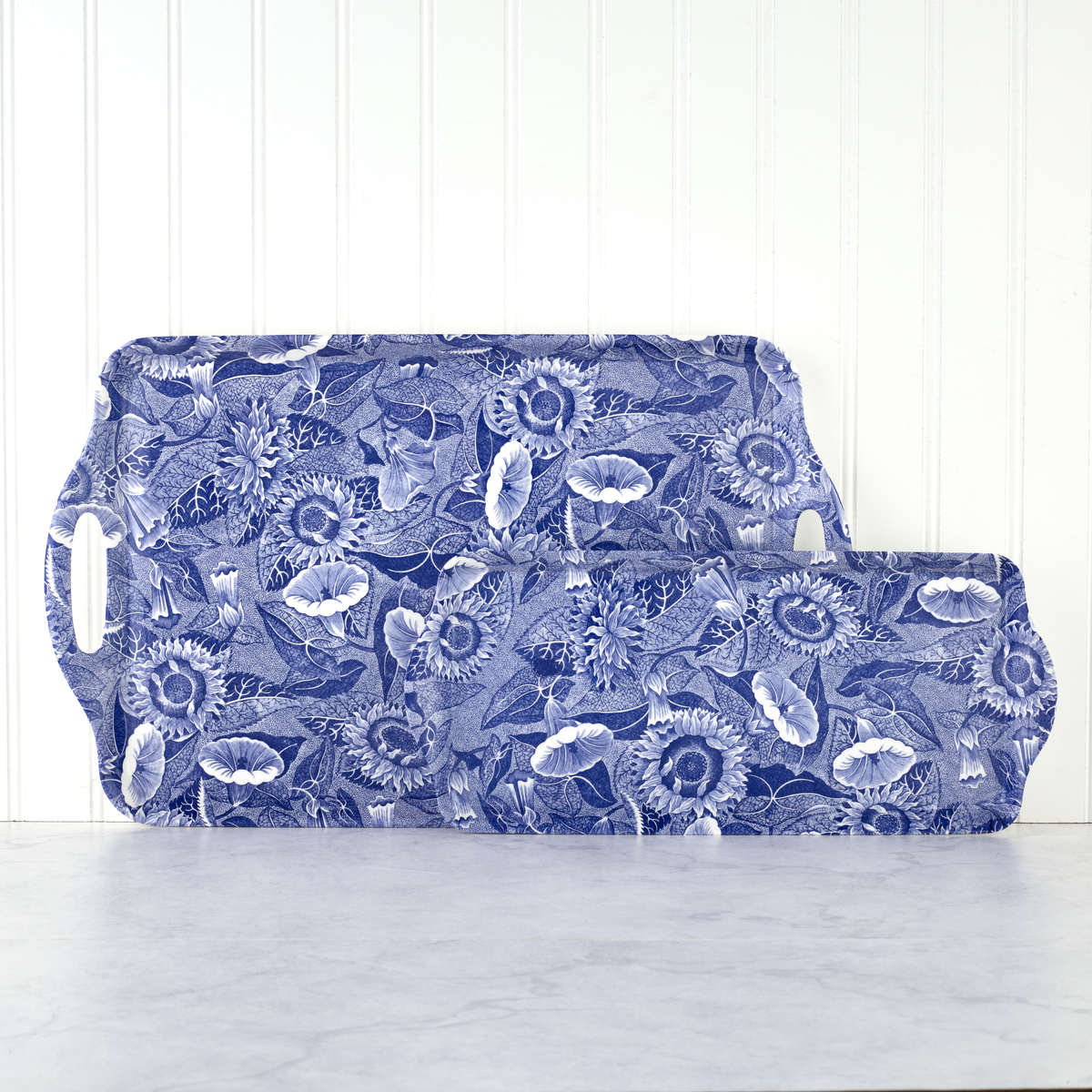 Blue Room Sunflower Large Melamine Handled Tray image number null