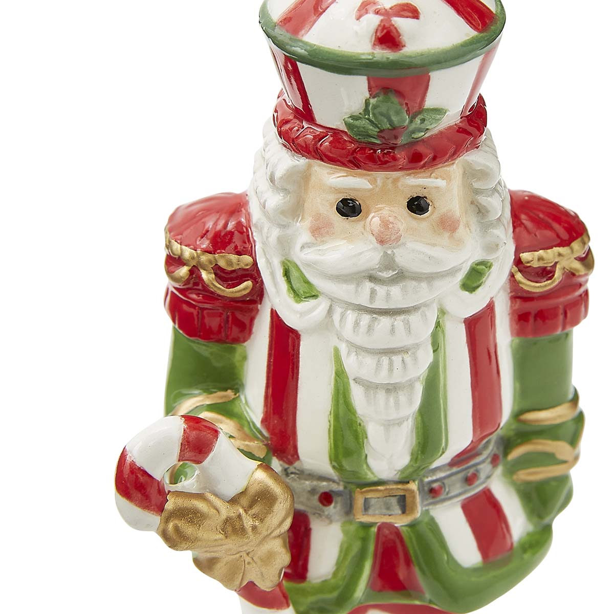 Christmas Tree Candy Cane Nutcracker Ornament image number null