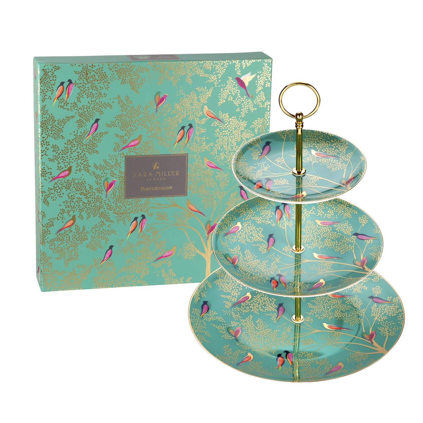 Sara Miller Chelsea Cake Stand, Green image number null