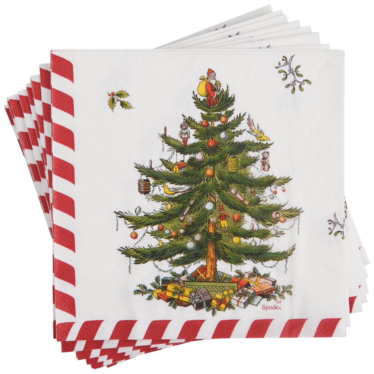 Candy Cane Luncheon Napkins (20 Ct) image number null