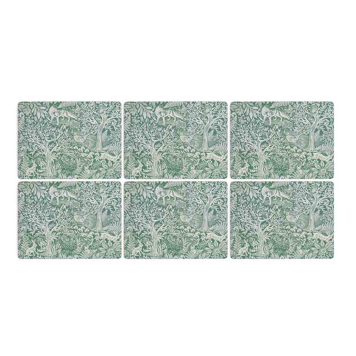 Tapestry Sage Set of 4 Large Placemats image number null