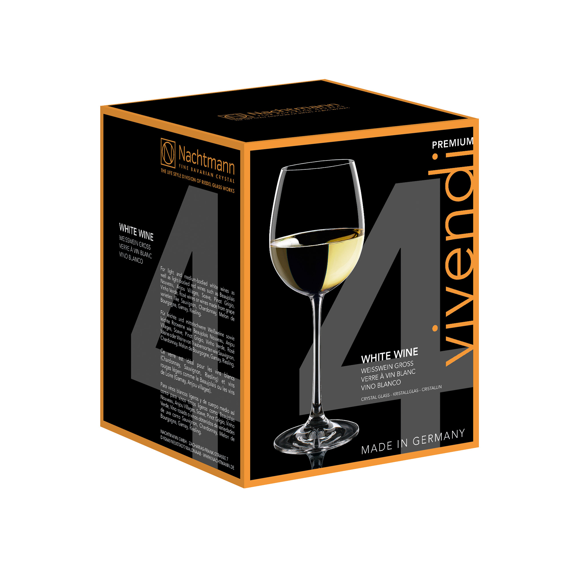 Vivendi White Wine Glasses Set of 4 image number null