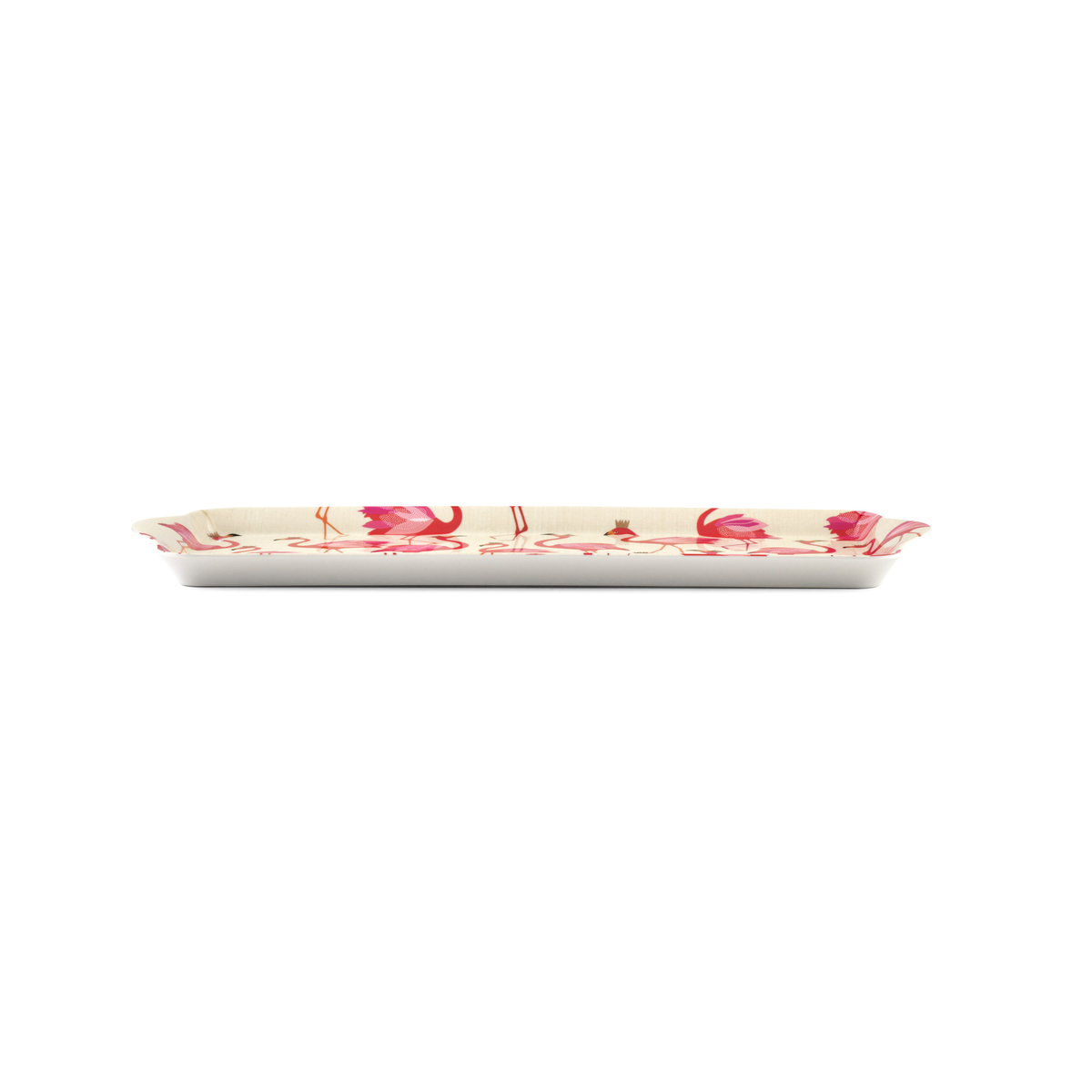 Sara Miller London Flamingo Melamine Sandwich Tray image number null