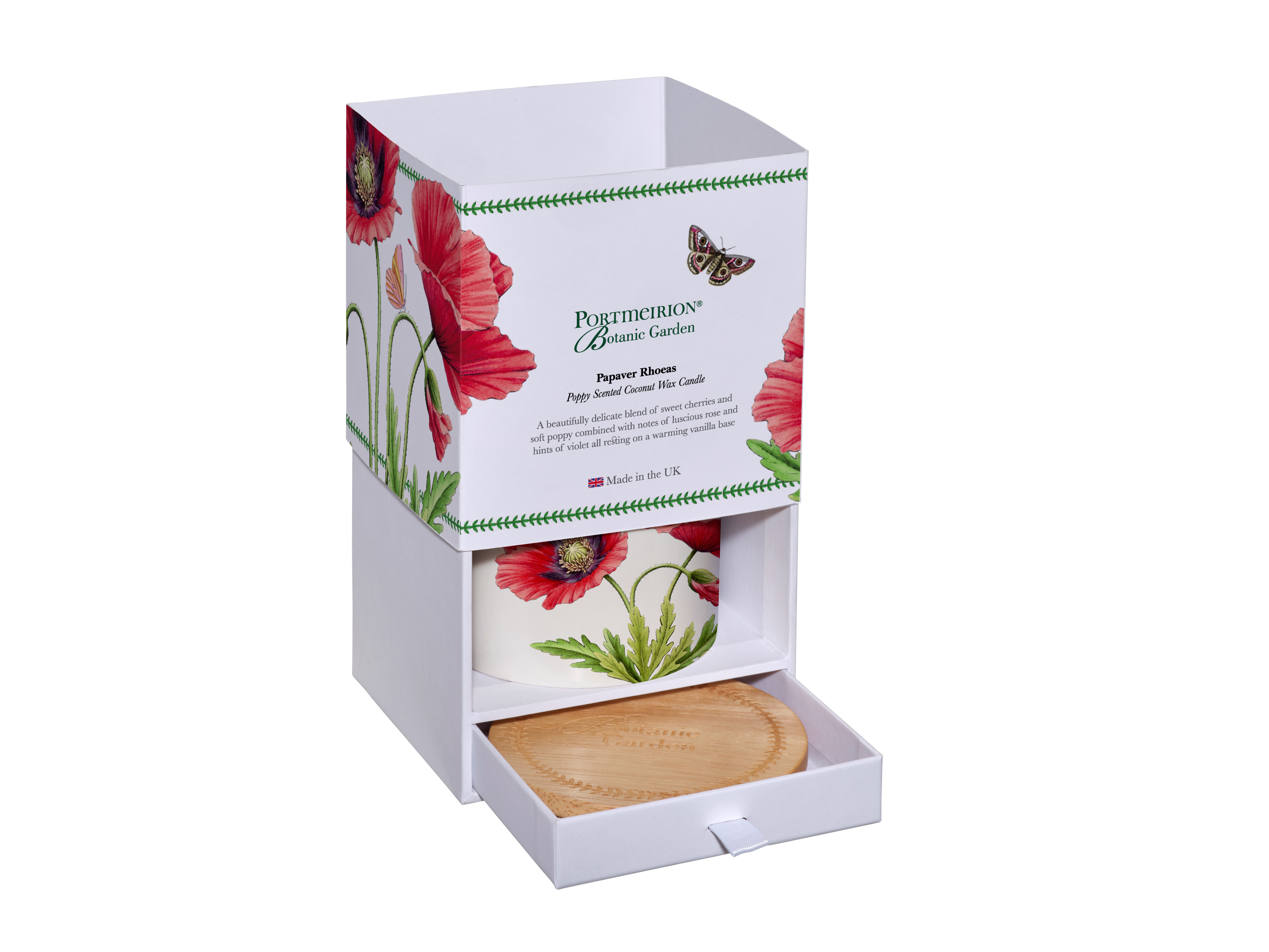 Botanic Garden Poppy Ceramic Candle image number null