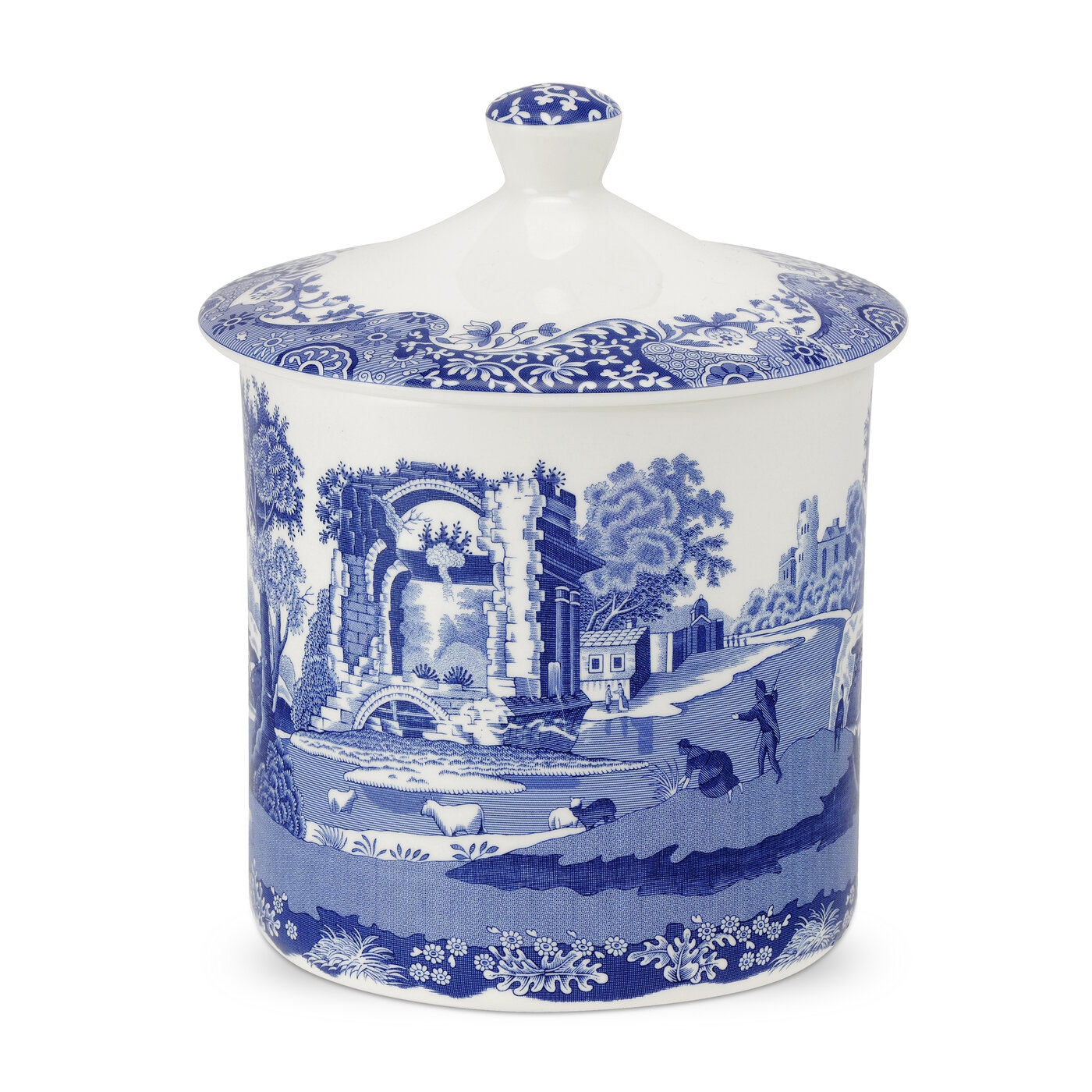 Blue Italian Storage Jar image number null