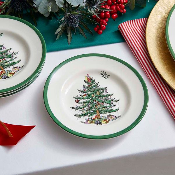 Christmas Tree Salad Plates Set of 4 (Gift Box) image number null
