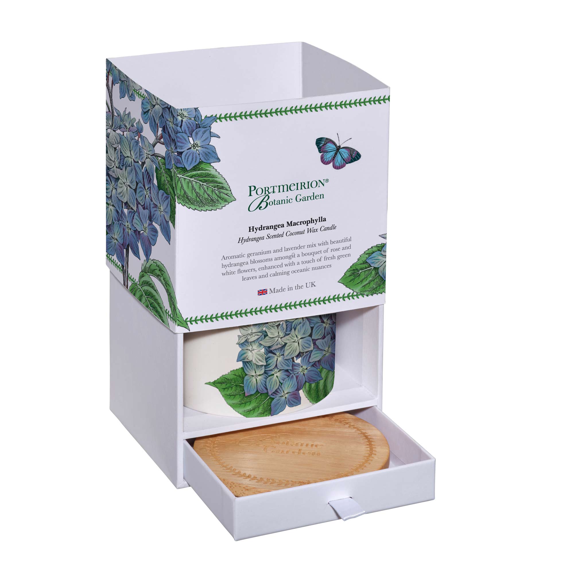 Botanic Garden Hydrangea Ceramic Candle image number null