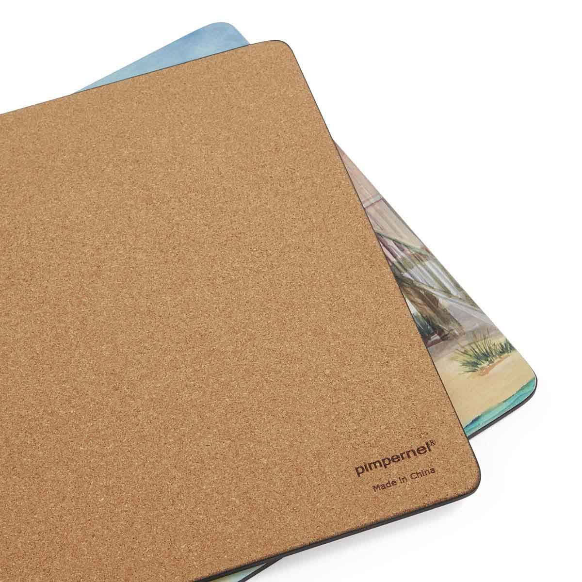 Beach Huts Set of 4 Large Placemats image number null