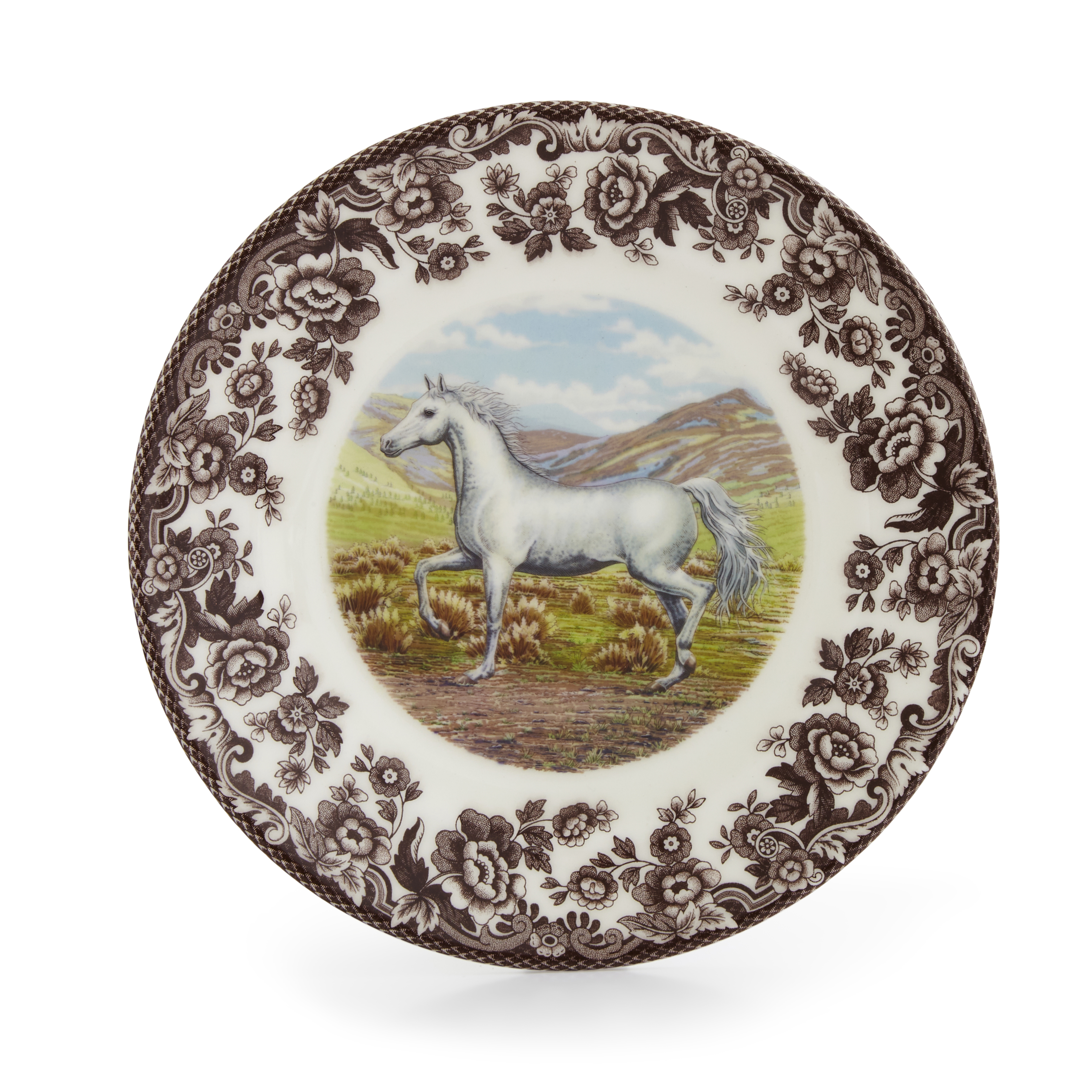 Woodland Salad Plate 8 Inch (Arabian Horse) image number null