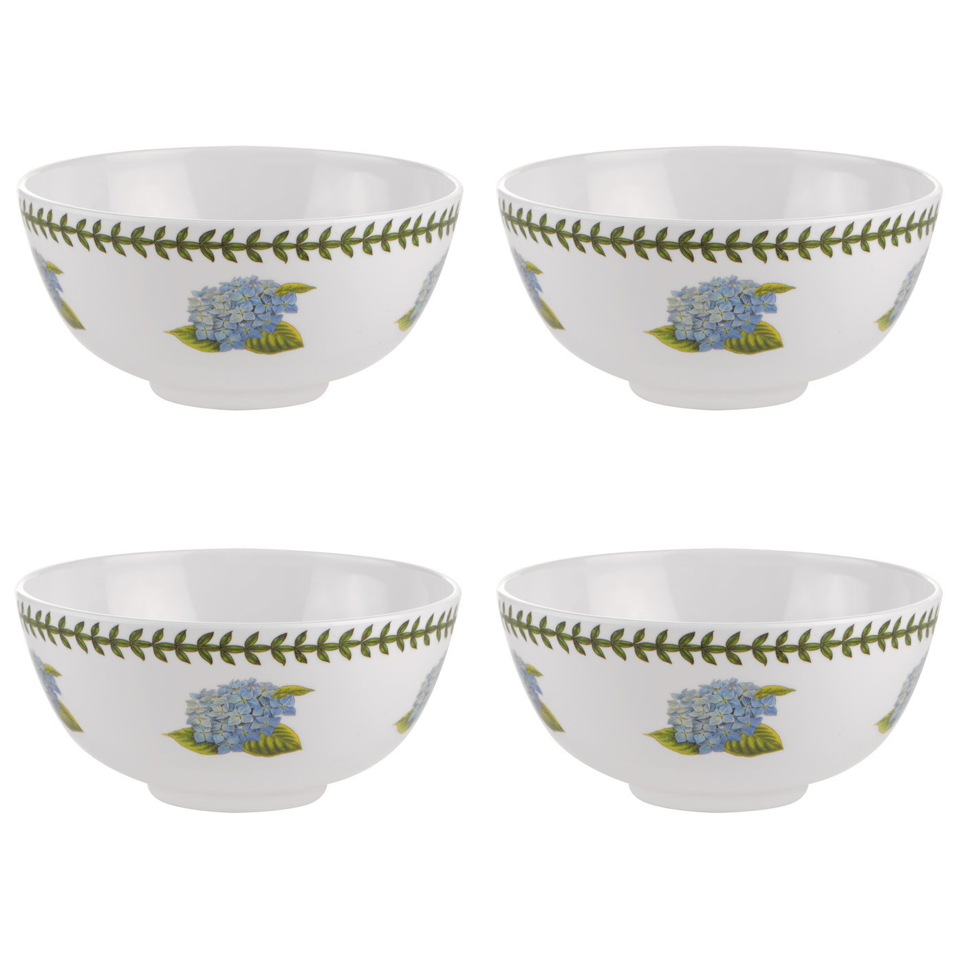 Botanic Garden Melamine Set of 4 Bowls (Hydrangea) image number null