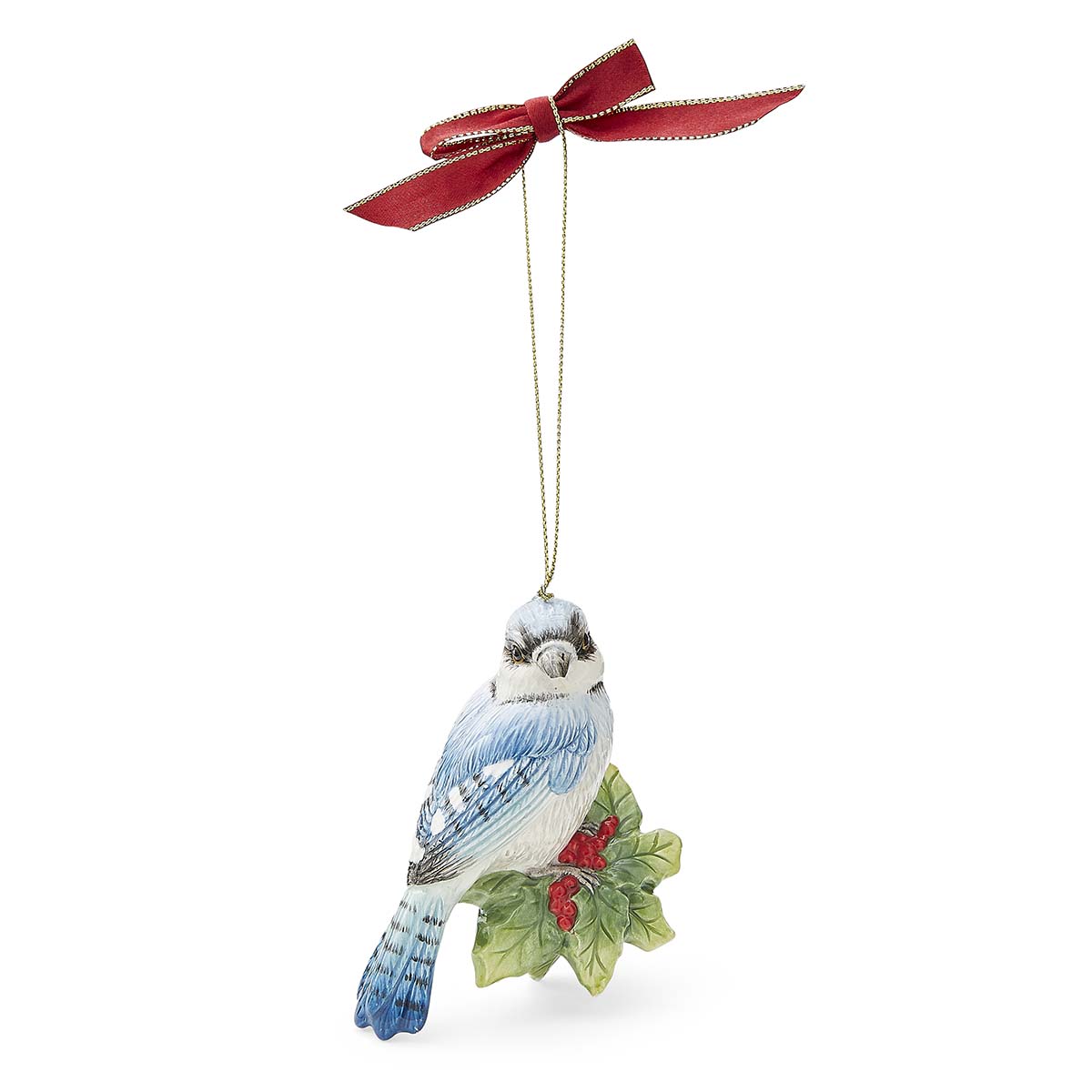 Christmas Tree Blue Jay Ornament image number null