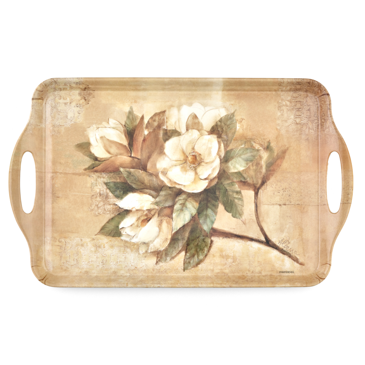 Sugar Magnolia Large Melamine Tray image number null