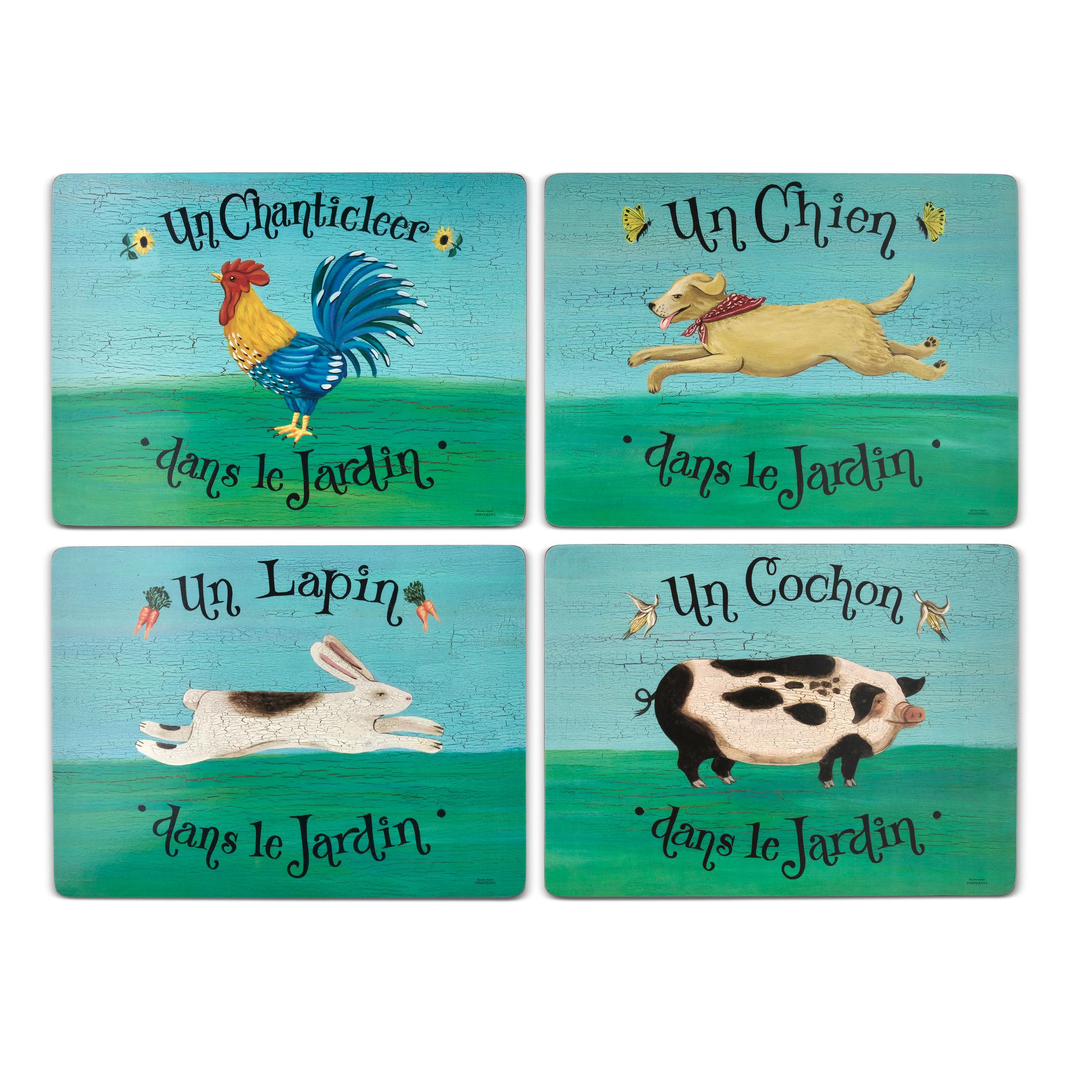 Dans Le Jardin Set of 4 Placemats image number null