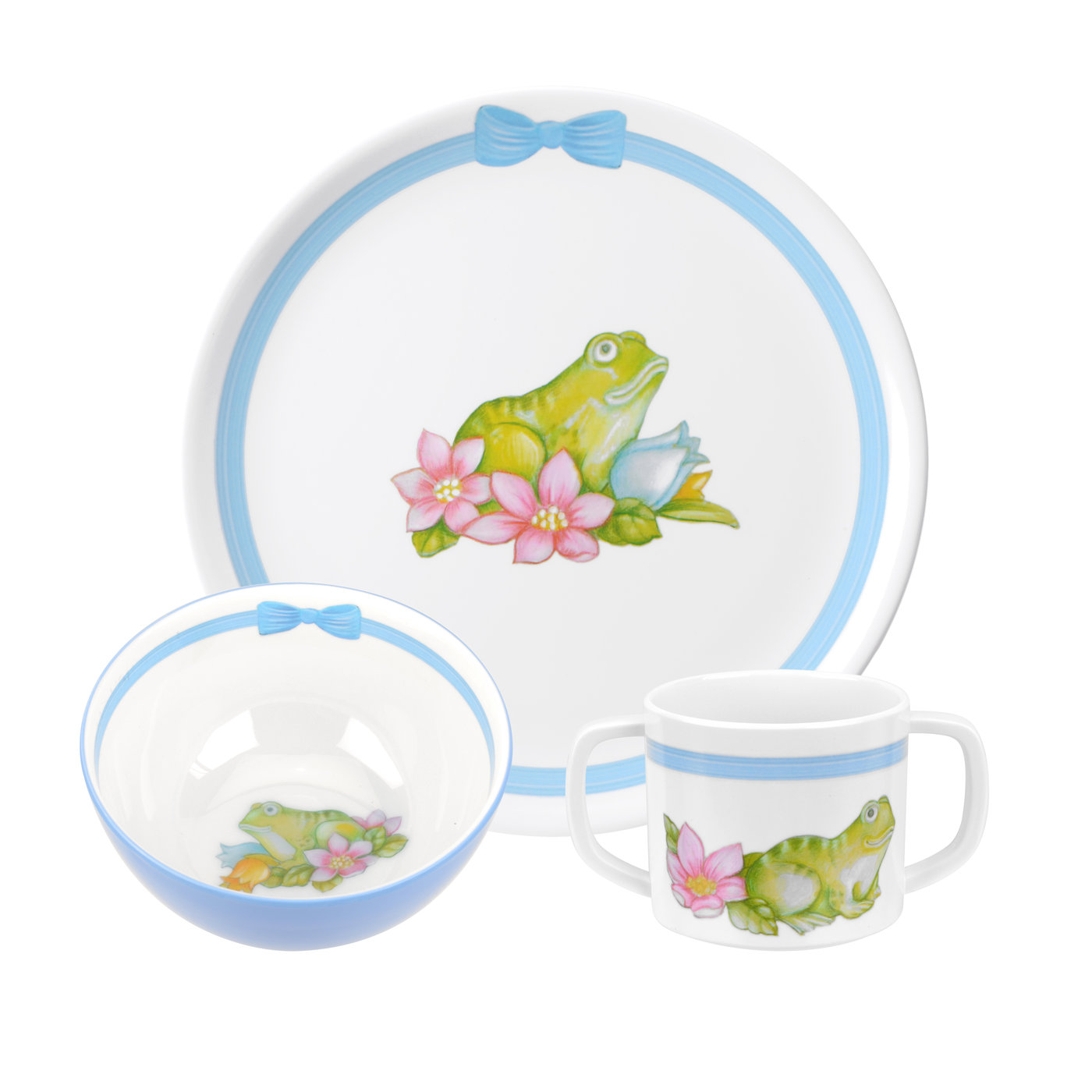 Botanic Garden Terrace Frog Melamine 3 Piece Set image number null