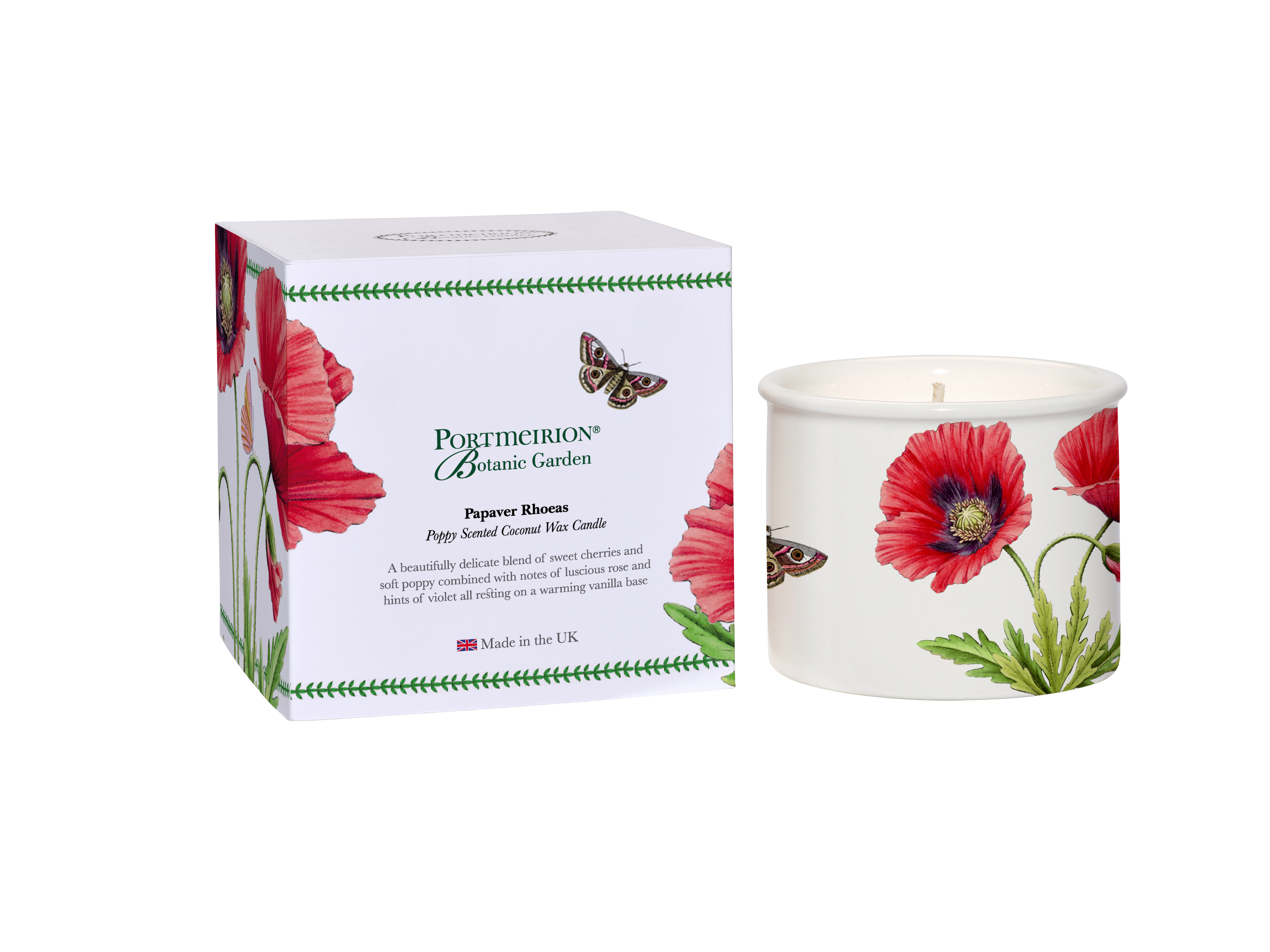 Botanic Garden Poppy Ceramic Candle image number null