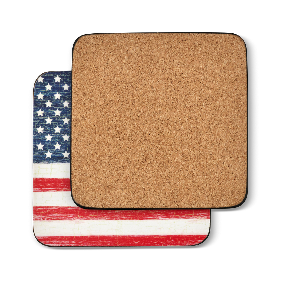 American Flag Coasters Set of 6 image number null