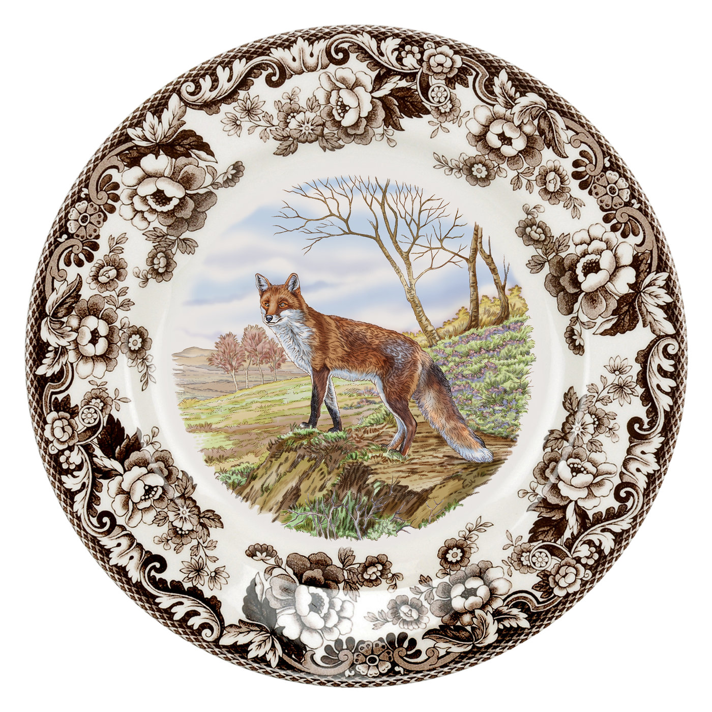 Woodland Dinner Plate 10.5 Inch (Red Fox) image number null