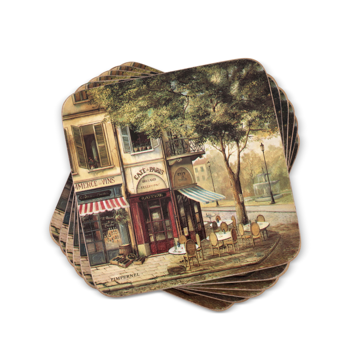 Parisian Scenes Set of 6 Coasters image number null