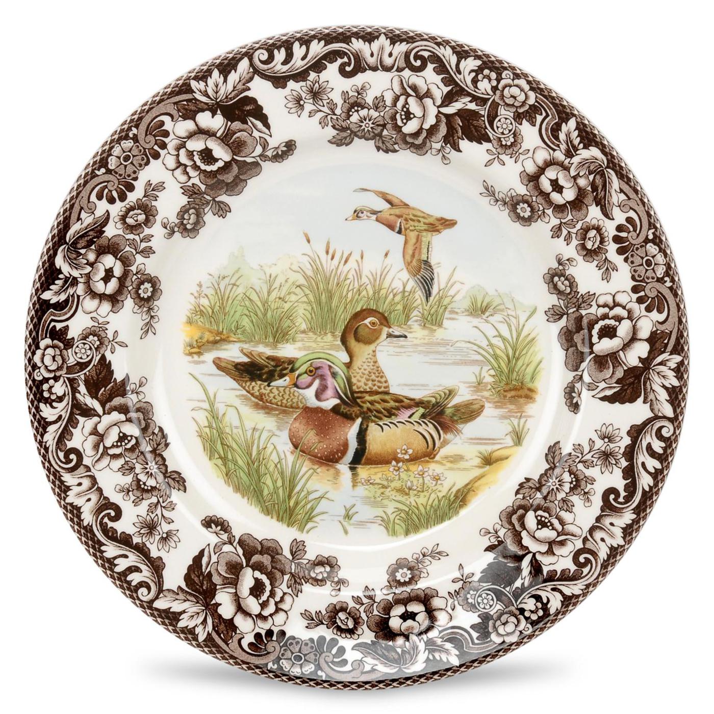 Woodland Salad Plate 8 Inch (Wood Duck) image number null