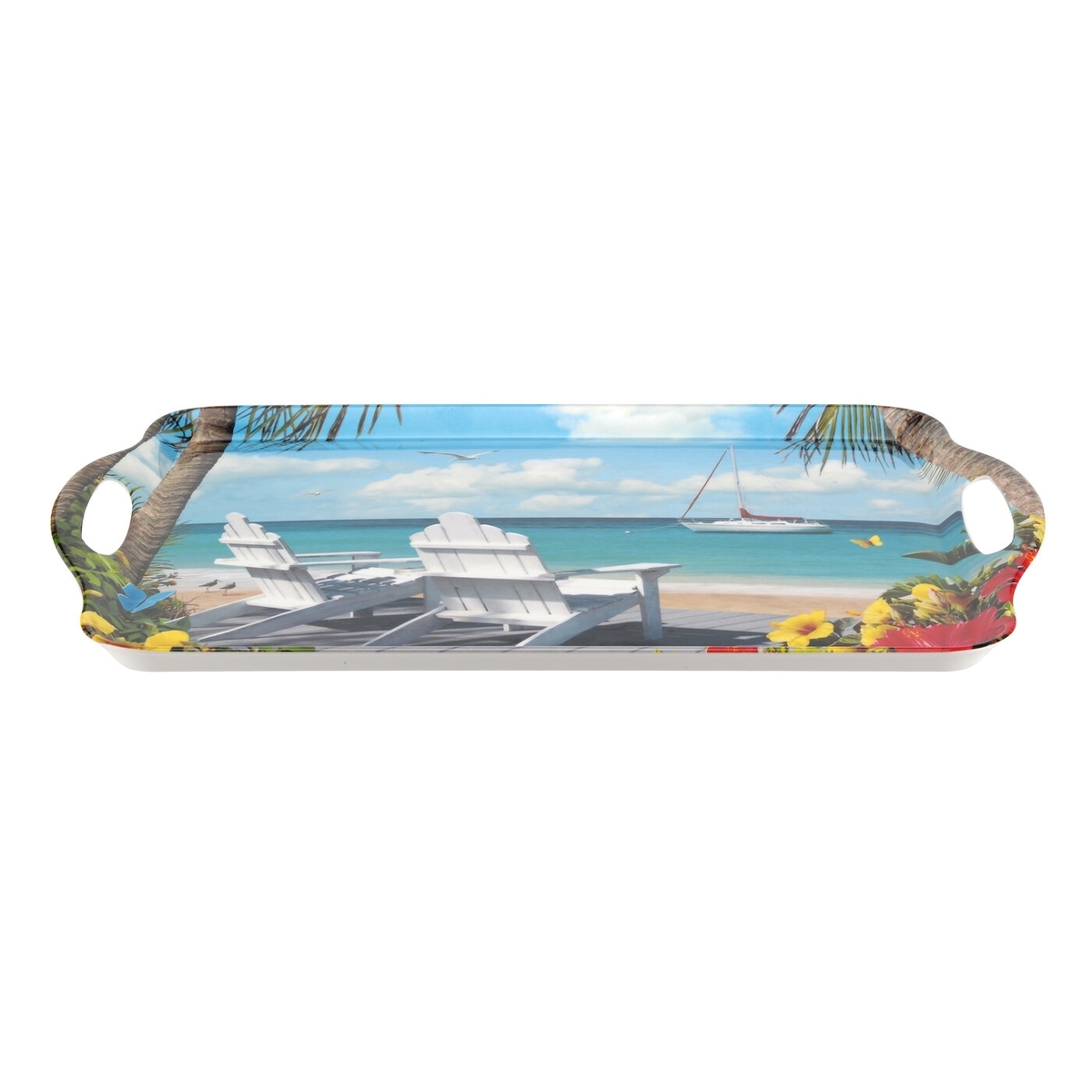 In The Sunshine Melamine Large Handled Tray image number null
