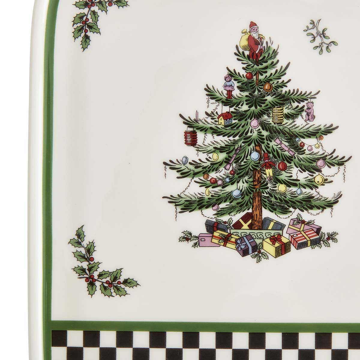 Christmas Tree Black & White Serving Board image number null