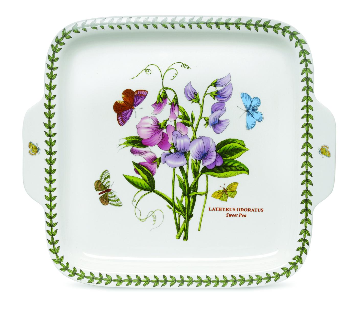 Botanic Garden Square Handled Dessert Dish image number null