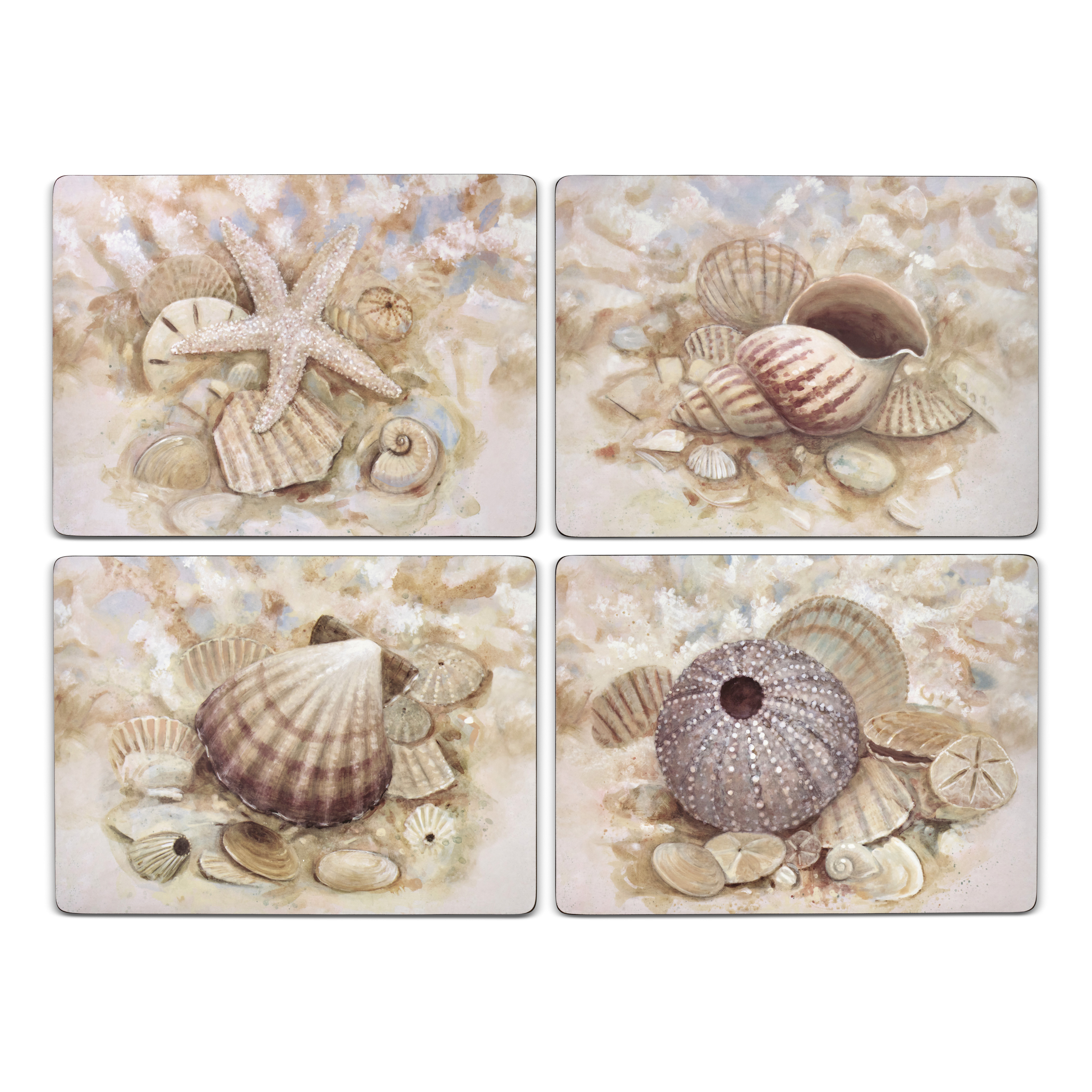 Pimpernel Beach Prize Collection Coasters Set of 6