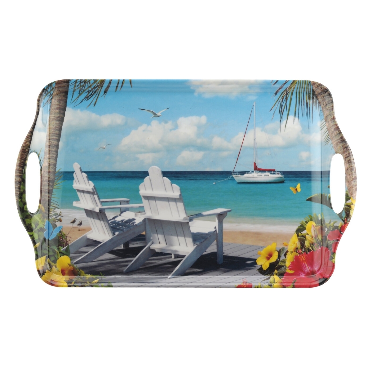 In The Sunshine Melamine Large Handled Tray image number null
