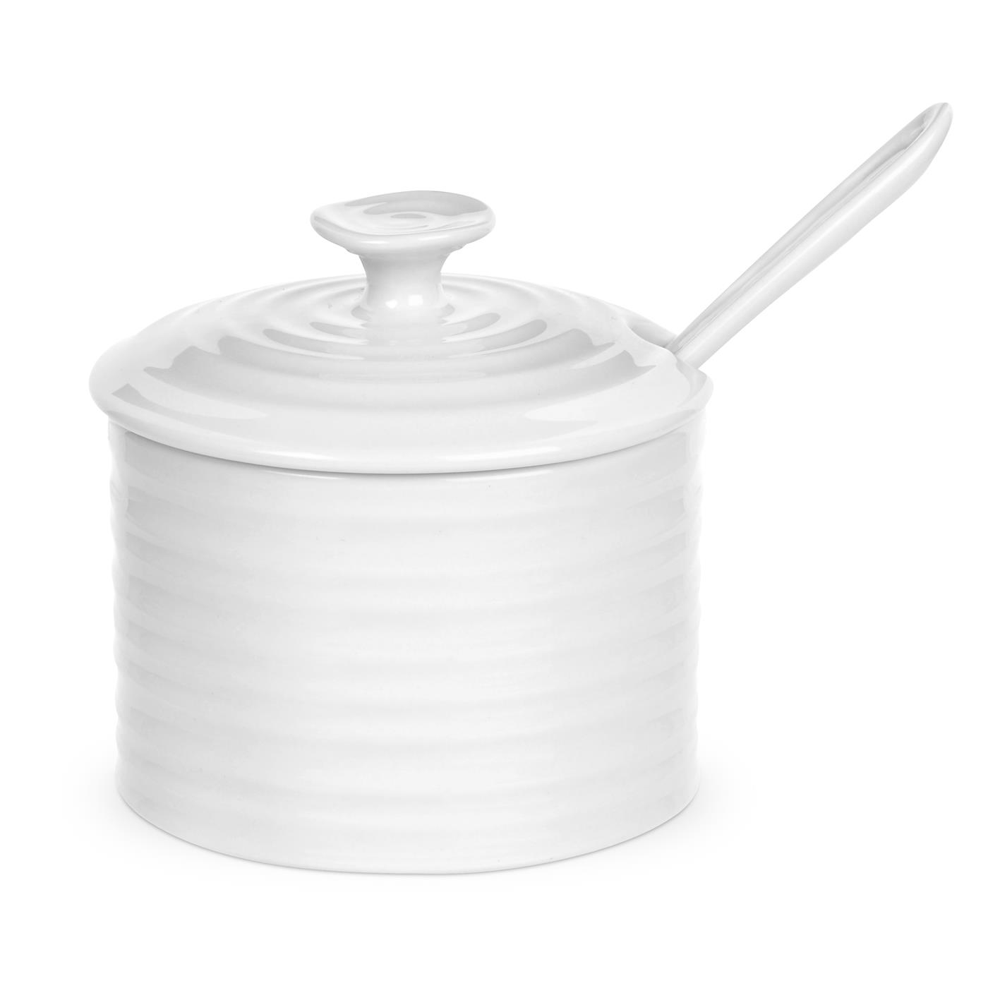 Sophie Conran   White 4.5 Inch Conserve Pot with Spoon image number null