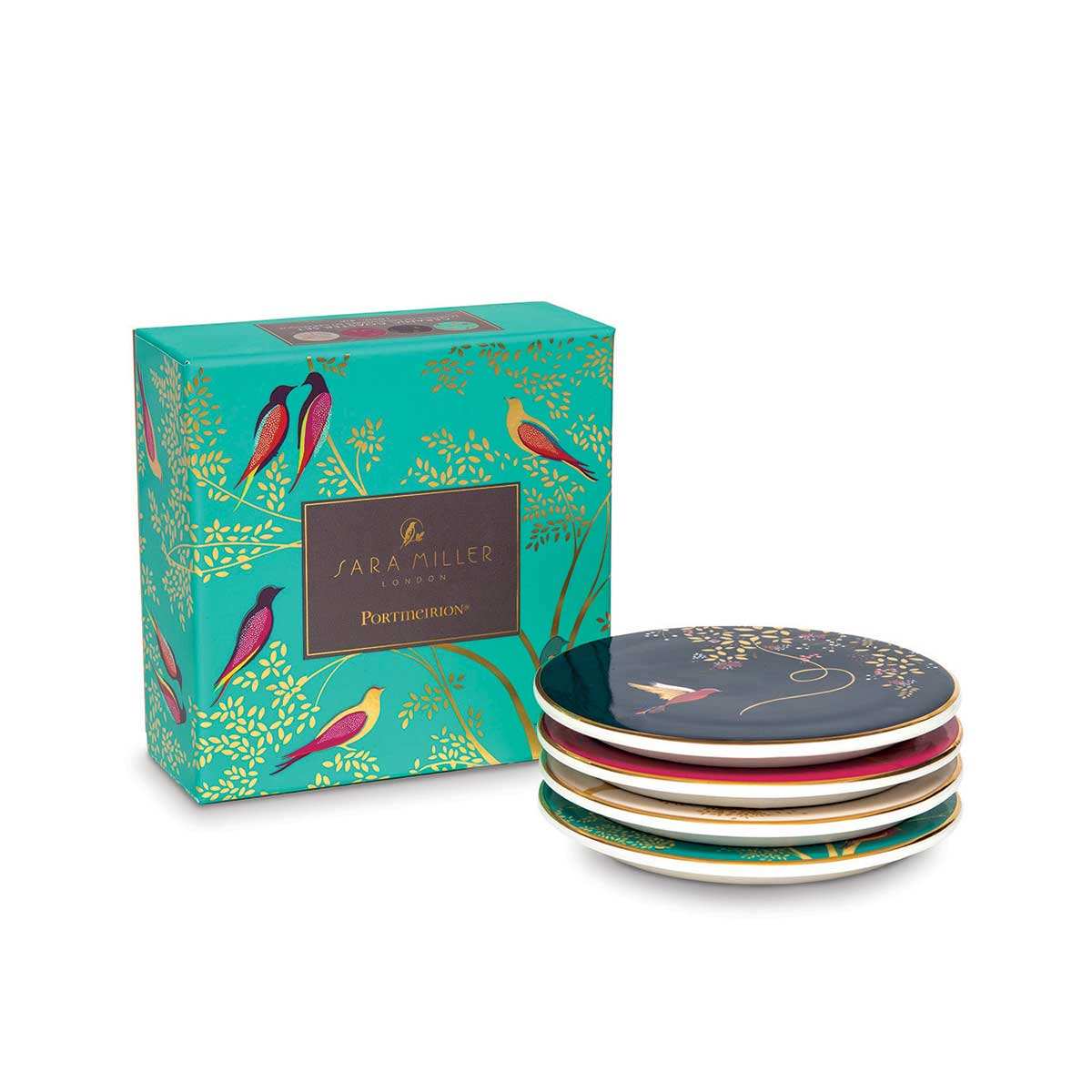 Sara Miller Chelsea Set of 4 Ceramic Coasters image number null