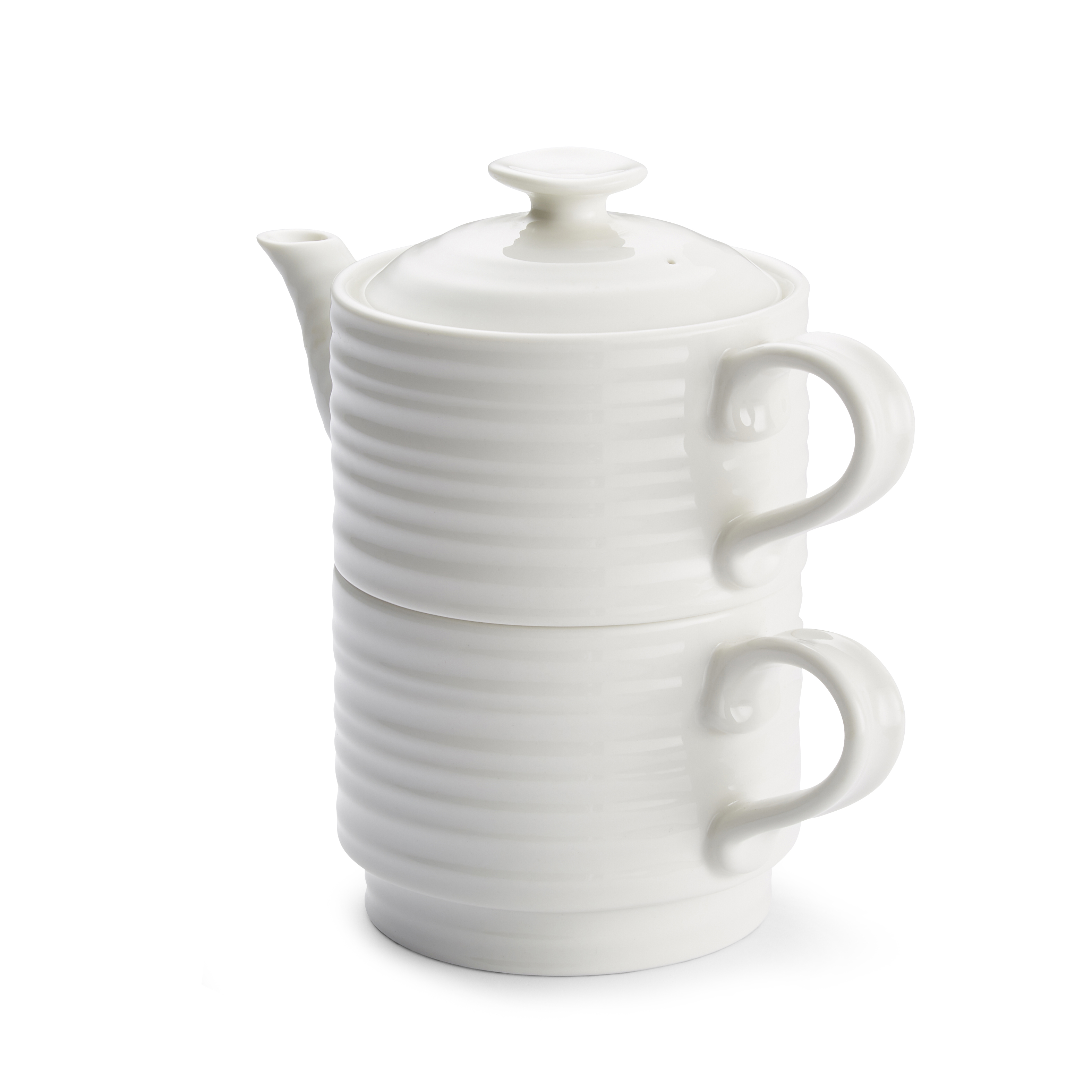 Portmeirion Sophie Conran White Tea for One image number null