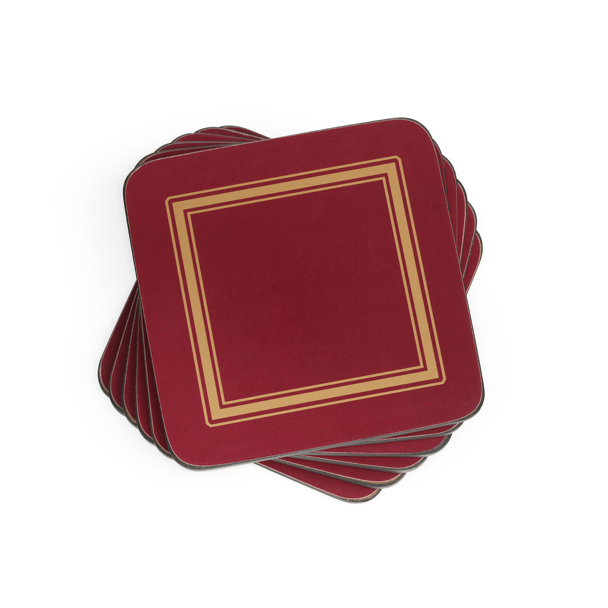 Classic Burgundy Set of 6 Coasters image number null