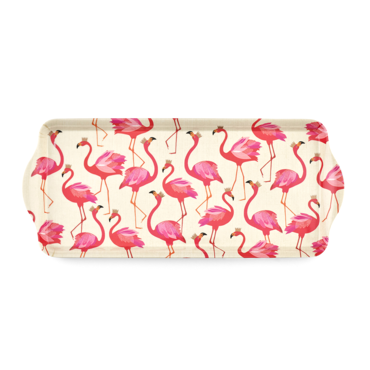 Sara Miller London Flamingo Melamine Sandwich Tray image number null