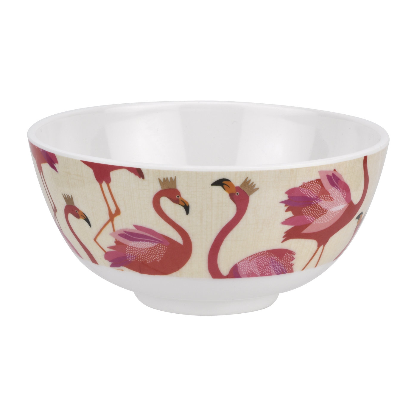 Sara Miller London Flamingo Melamine Bowls Set of 4 image number null