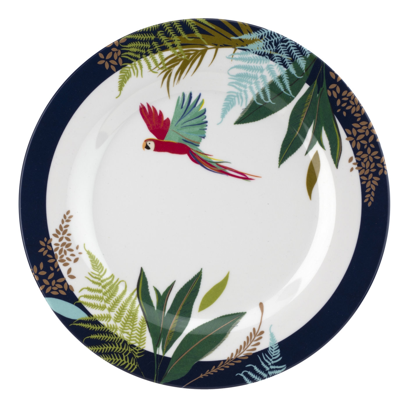 Sara Miller London The Parrot Melamine Side Plates Set of 4 image number null