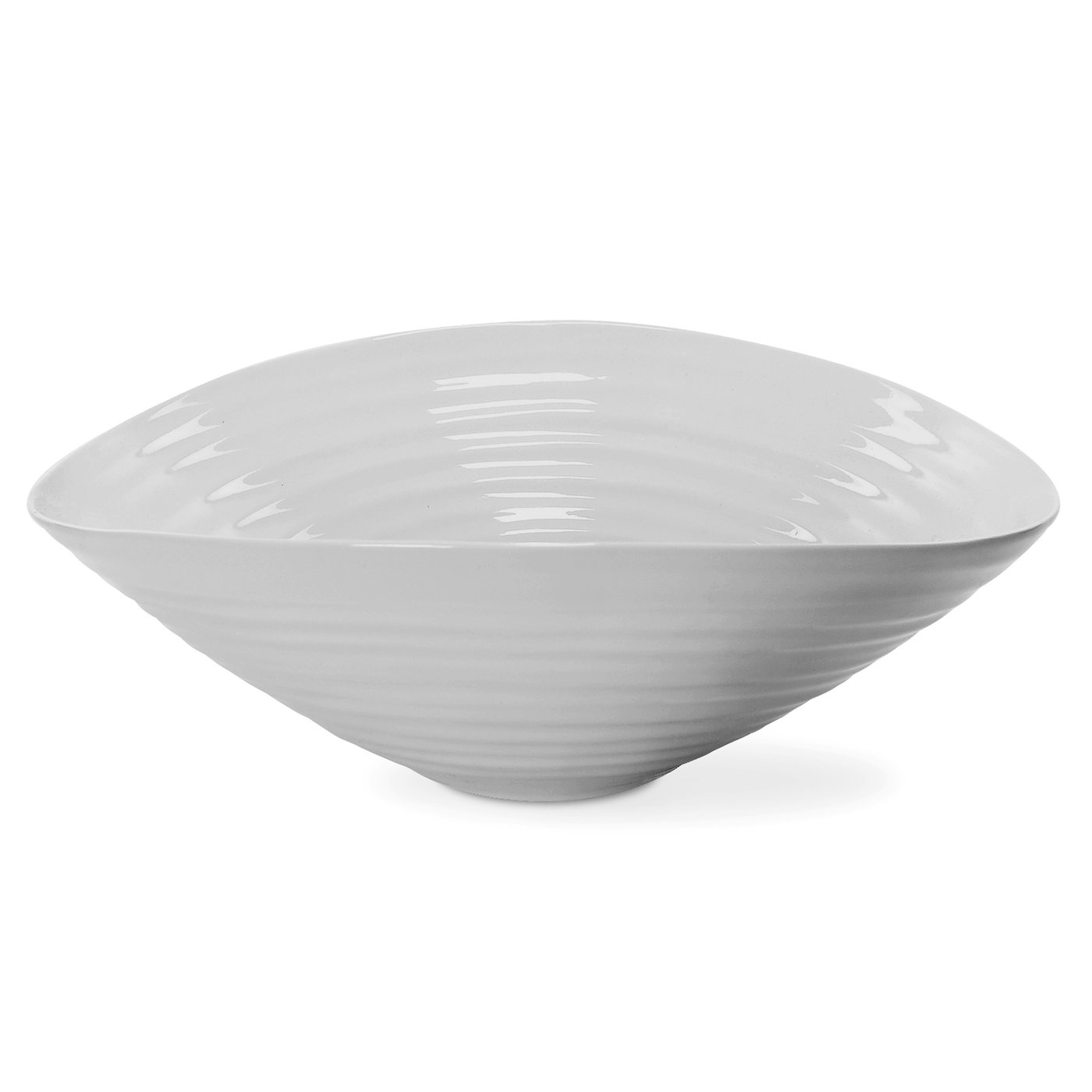 Portmeirion Sophie Conran Grey Medium Salad Bowl image number null