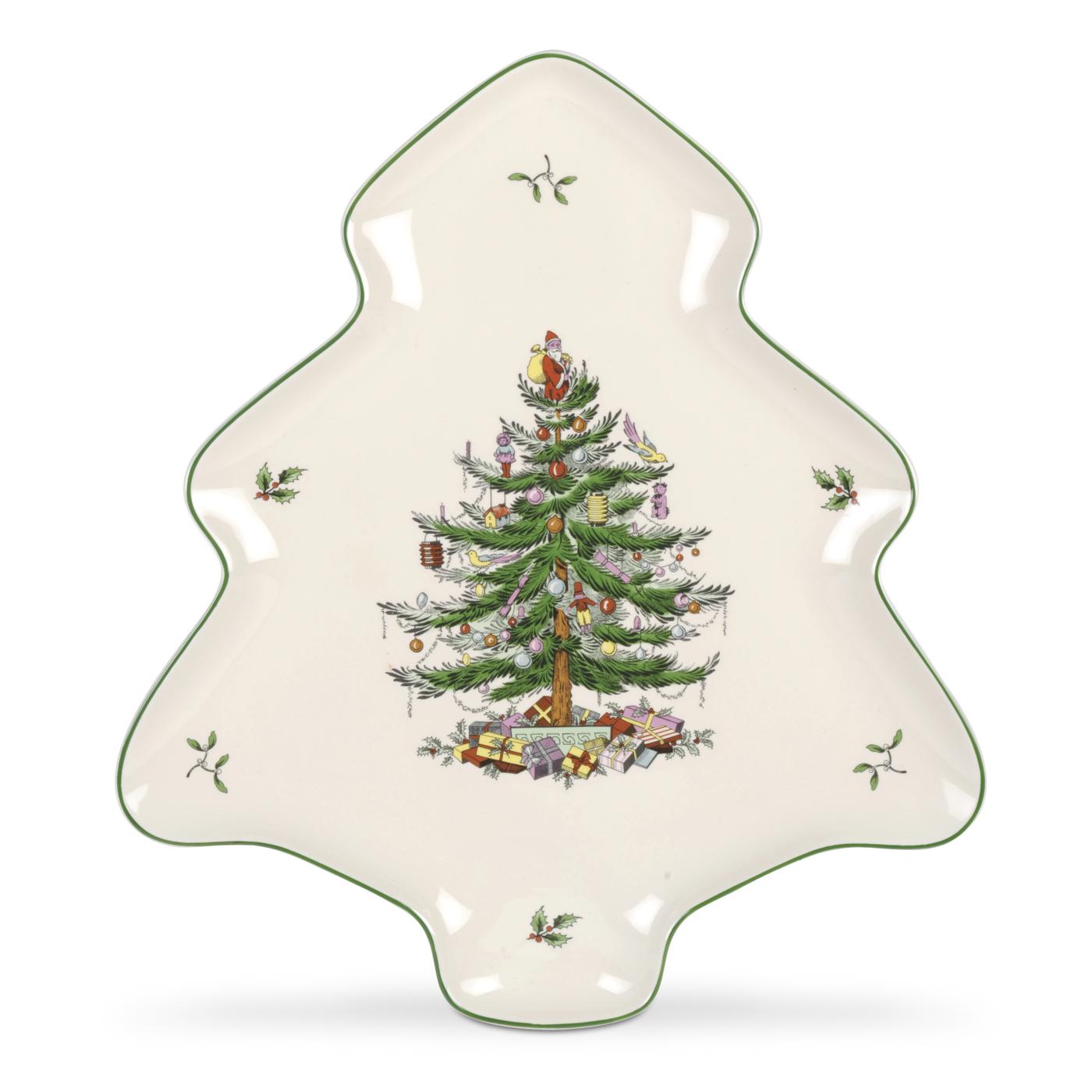Christmas Tree 14 Inch Tree Shape Dish image number null