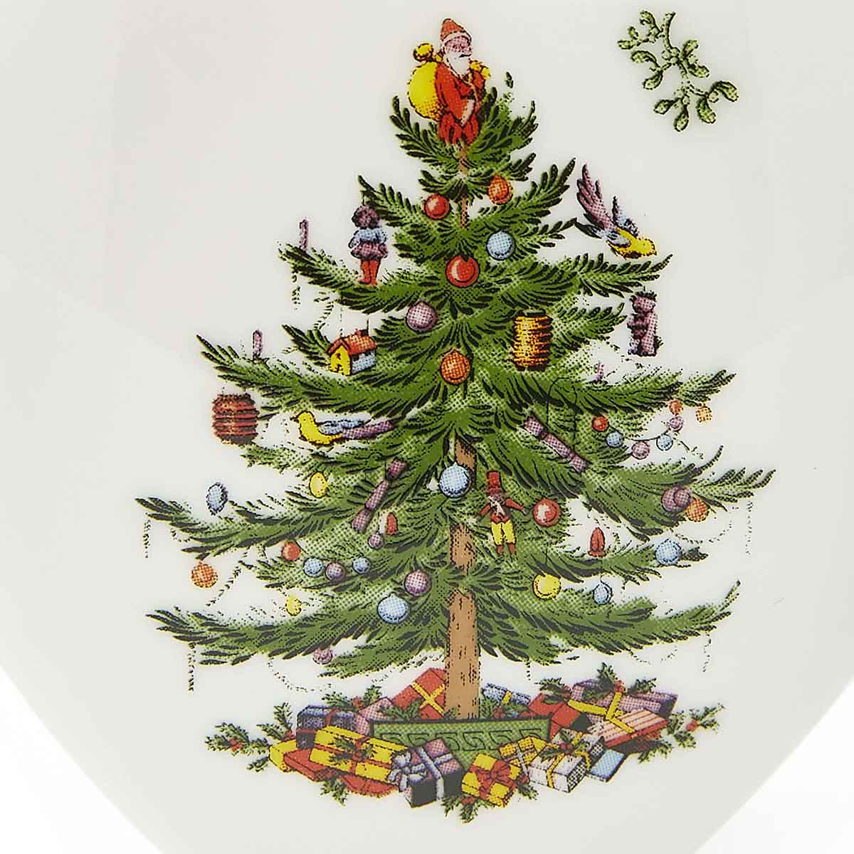 Christmas Tree Puffed Heart Ornament image number null