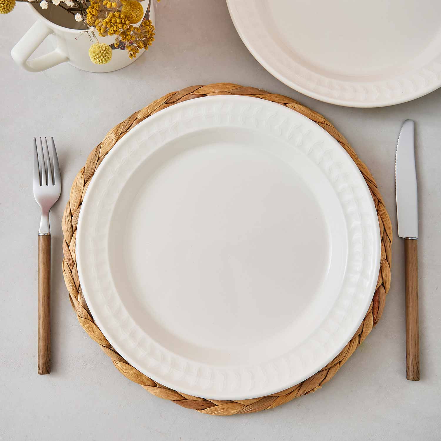 Botanic Garden Harmony Dinner Plate, White image number null