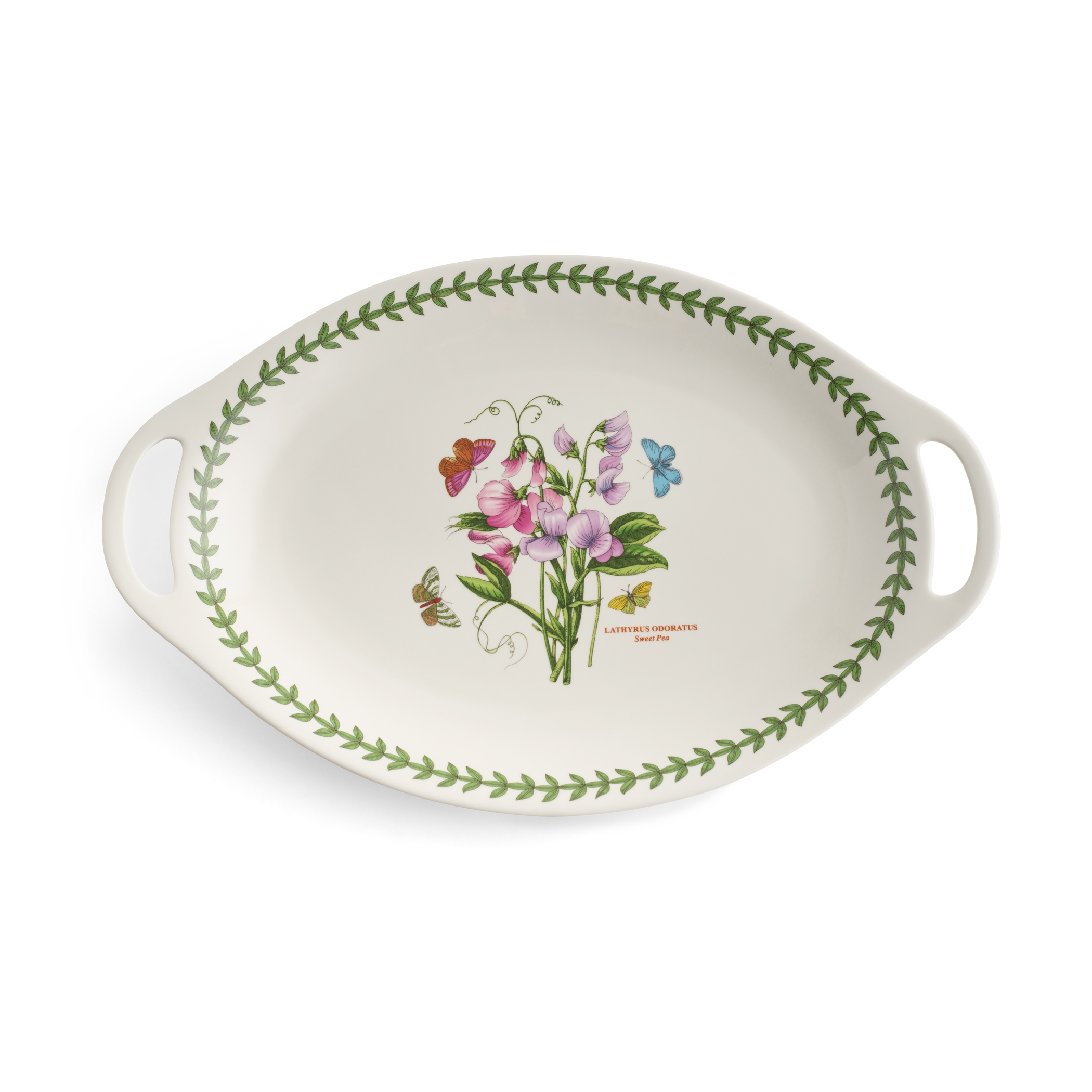 Botanic Garden Oval Handled Platter (Sweet Pea) image number null