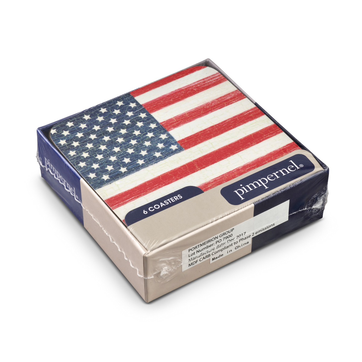 American Flag Coasters Set of 6 image number null