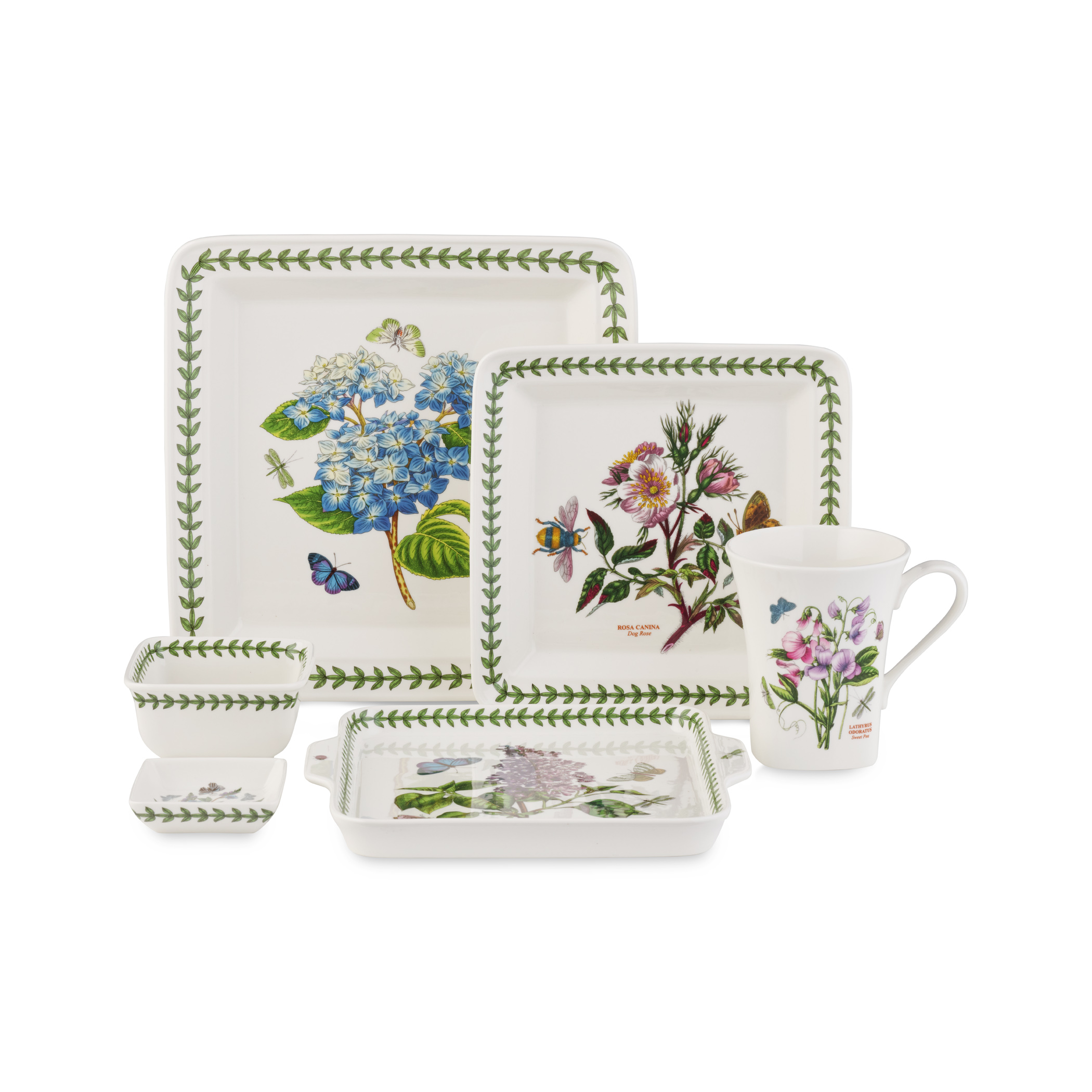 Portmeirion Botanic Garden Square 21 Piece Set Portmeirion