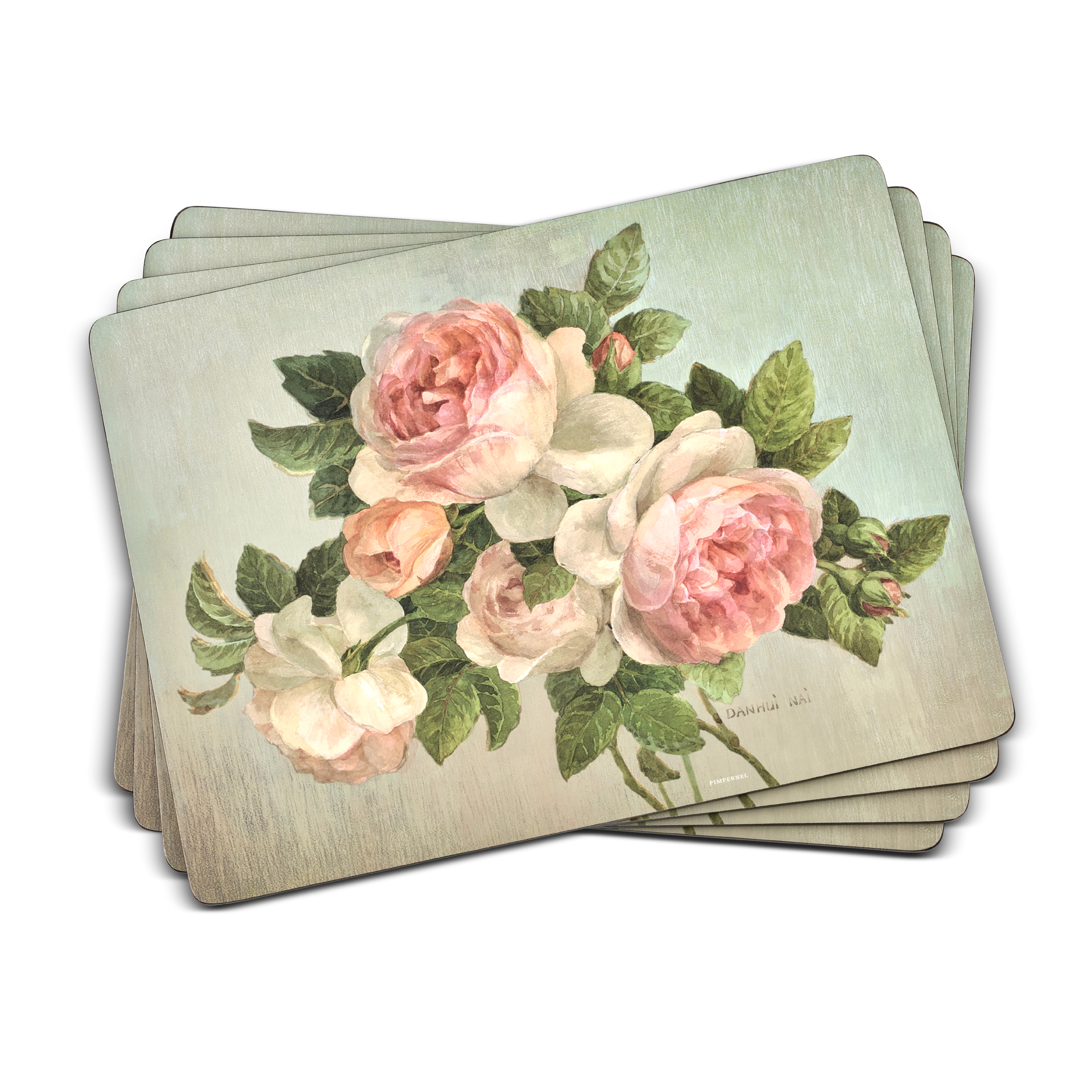 Antique Rose Set of 4 Placemats image number null